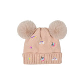 Kids Embroidered Fun Beanie