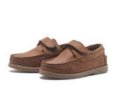 CLEARANCE - Chatham Oliver-Kids Velcro Boat Shoes.