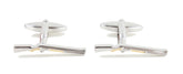CLEARANCE - Dalaco Shotgun Cufflinks 2 Tone Rhodium & Gold.