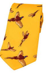 Soprano Flying Pheasant Country Silk Tie.
