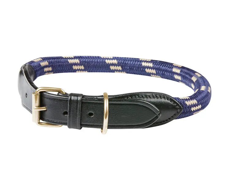 Weatherbeeta - Rope & Leather Dog Collar