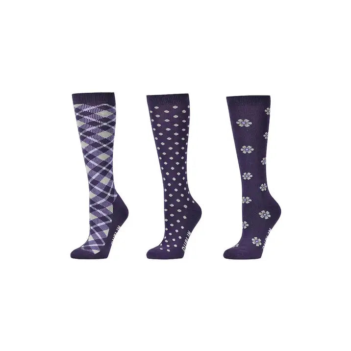 3 Pack Socks-Plum Perfect