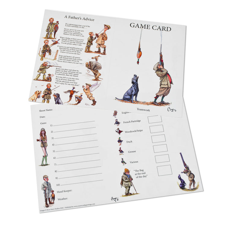 10 Shoot Game Cards -6 Great Designs