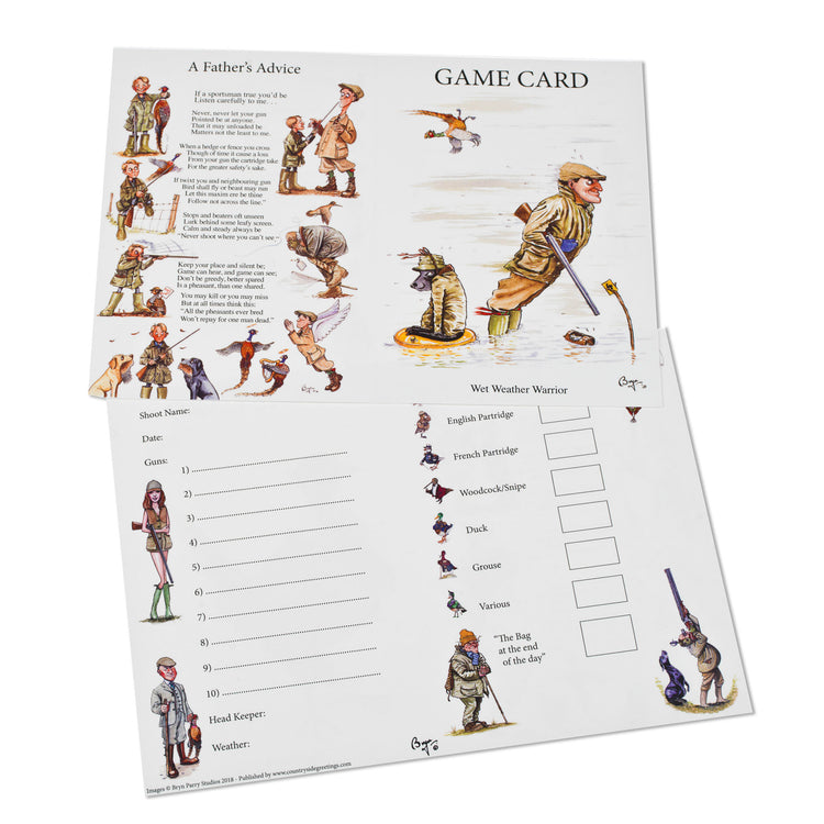 10 Shoot Game Cards -6 Great Designs