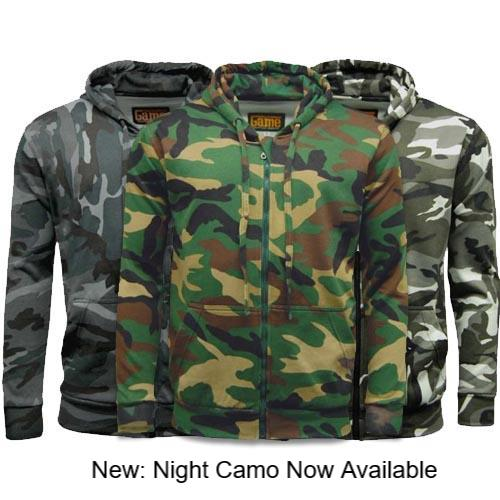 Game Camouflage Zip Hoodie