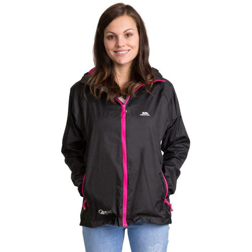 Trespass Qikpac Ladies Waterproof Hooded Jacket - Clearance