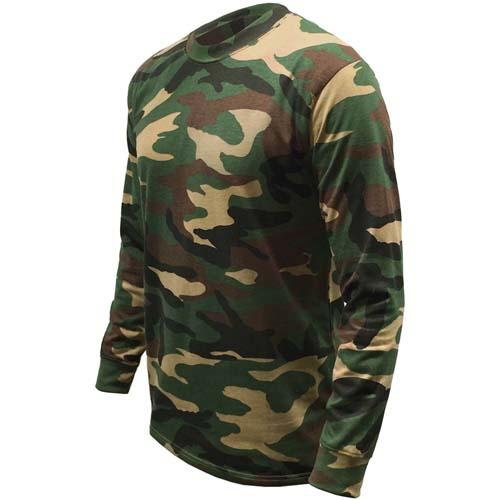 Game Woodland Camouflage Long Sleeve T-Shirt