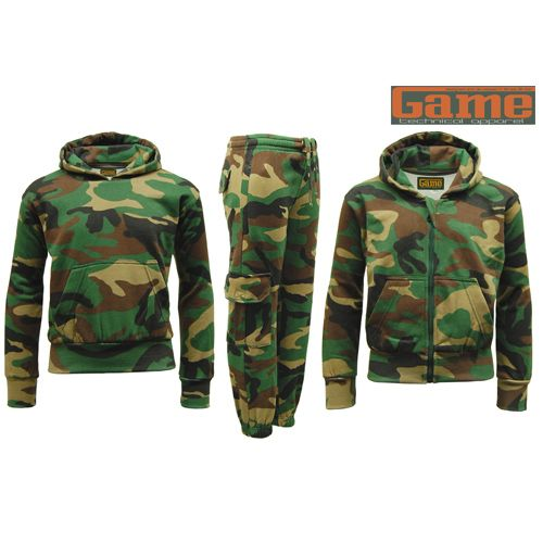 Children's Game Woodland Camouflage Tracksuit