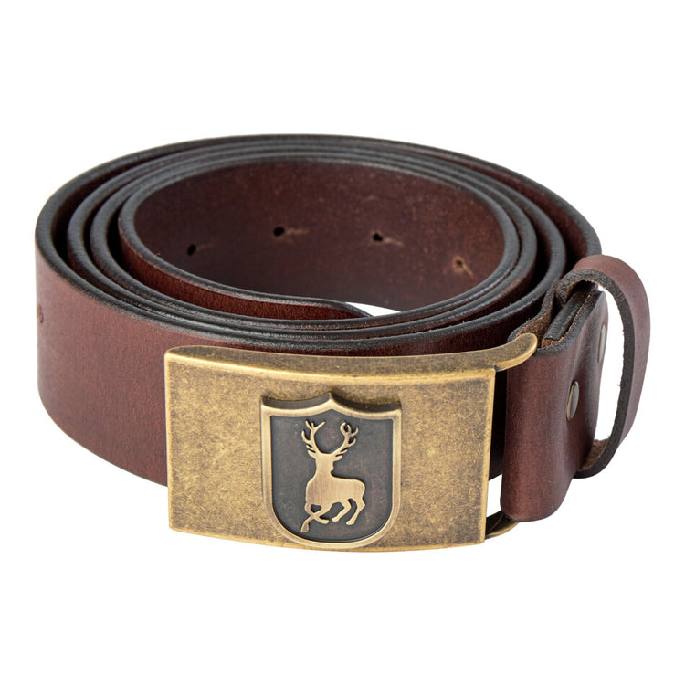 CLEARANCE - Deerhunter logo leather belt