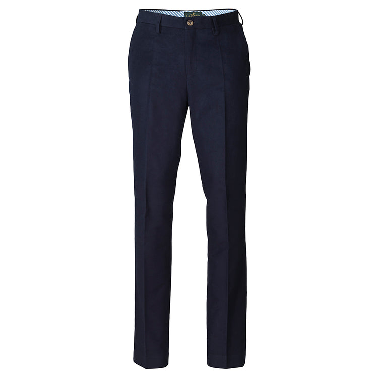 CLEARANCE-Laksen Belgravia Moleskin Trousers – Navy