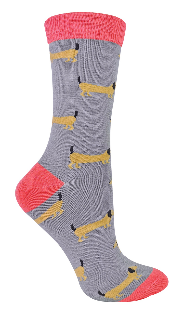 Ladies Novelty Bamboo Socks | Dog Designs