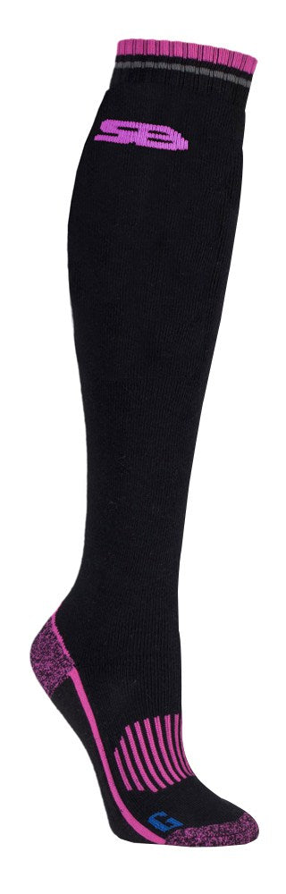 Ladies Knee High Wool Wellington Boot Socks