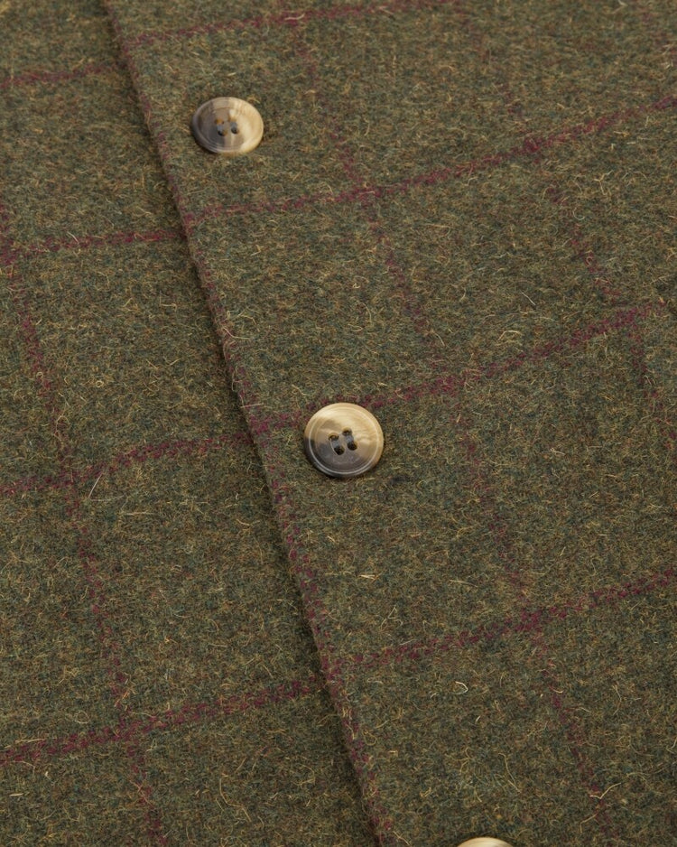 Hoggs Of Fife Tummel Tweed Dress Waistcoat.