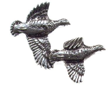 Pewter Pin Badge - Partridge