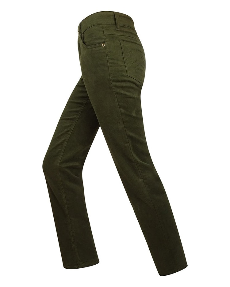 CLEARANCE -  Hoggs of Fife Ladies Straight Leg Stretch Moleskin Jeans