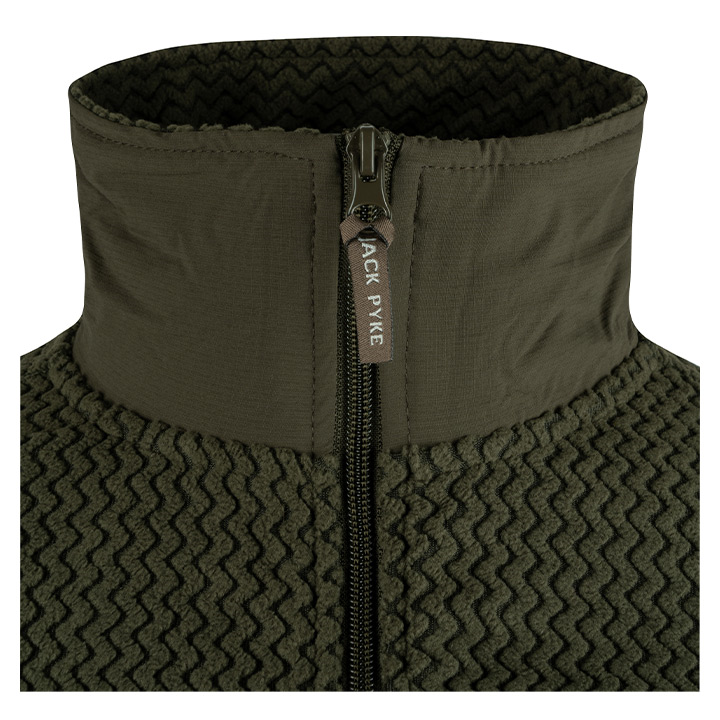 Jack Pyke Lightweight Z Fleece Jacket Green.