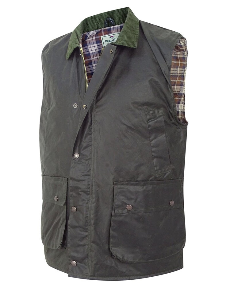 Hoggs of Fife Padded Wax Waistcoat