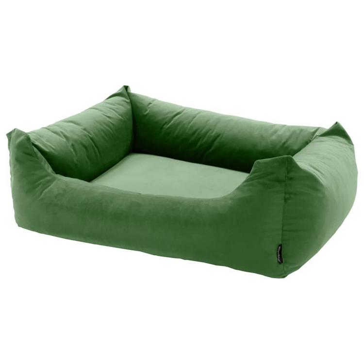 Madison Dog Bed Velvet 80x67x22 cm Green