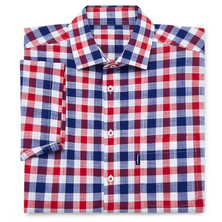 Mens Champion Short Sleeve Holkham Check Shirt