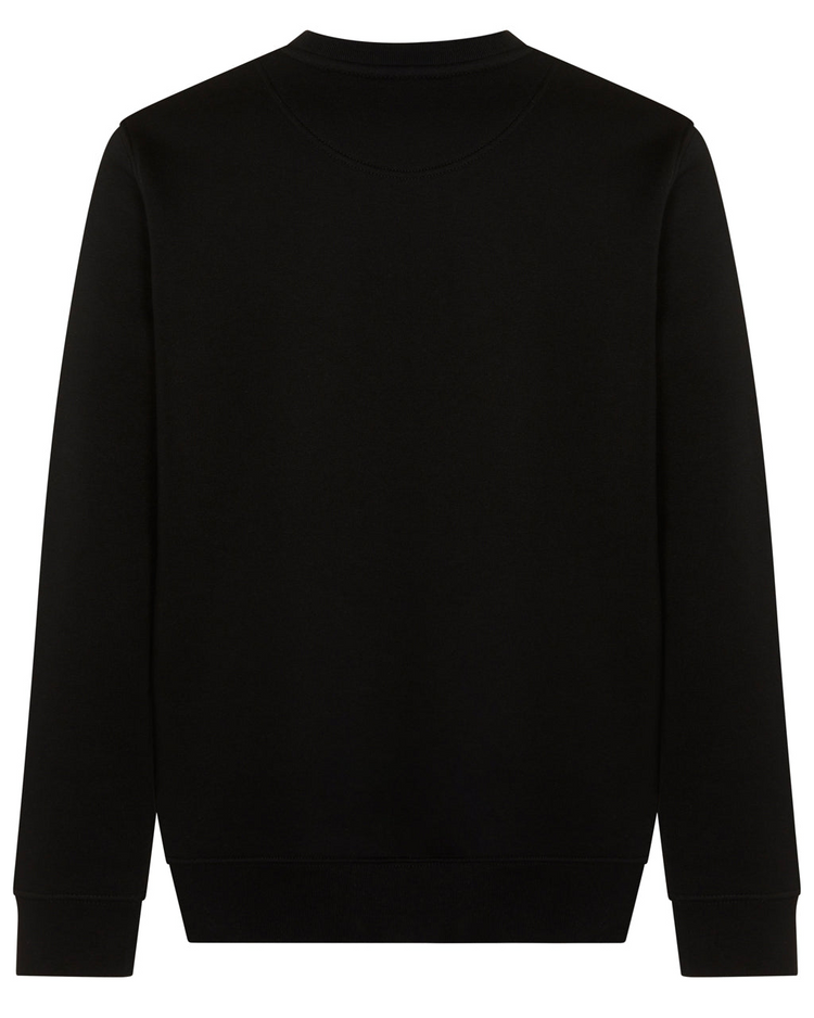 Bee Embroidered Sweatshirt Black-FREE DELIVERY