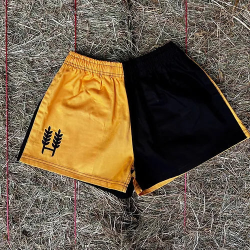 Hexby Yellow/Black Harlequin Shorts