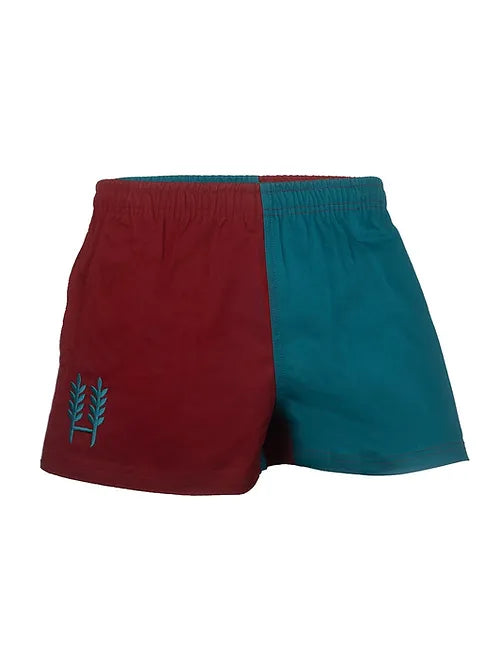 Hexby Claret/Teal Harlequin Shorts