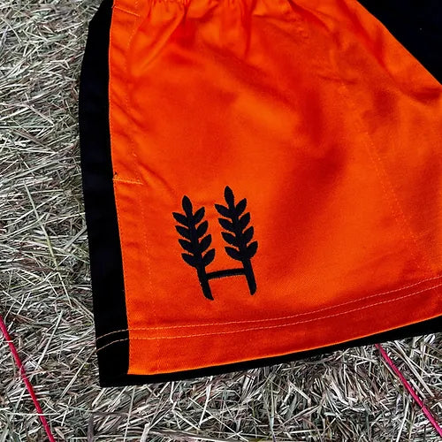 Hexby Orange/Black Harlequin Shorts