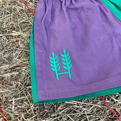 Hexby Purple/Green Harlequin Shorts