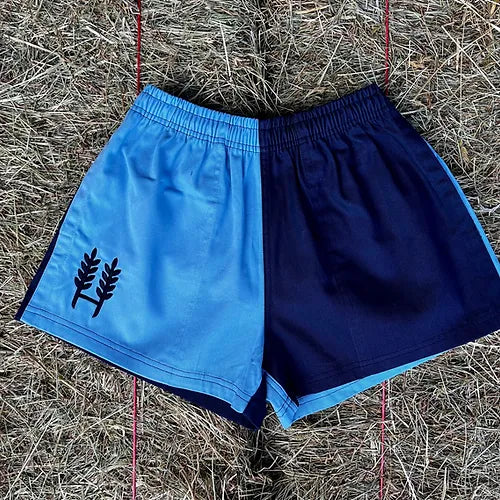 Hexby Light Blue/Navy Harlequin Shorts