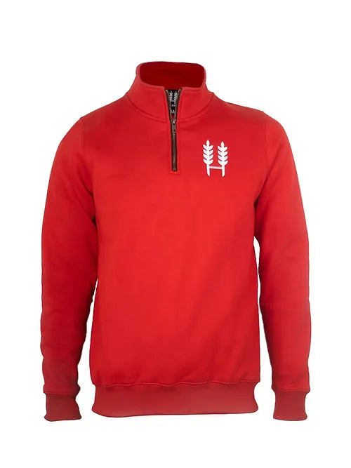 Hexby Original 1/4 Zip Sweatshirt- Red