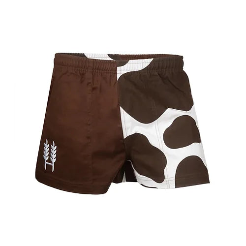 Hexby Brown Holstein Harlequin Shorts