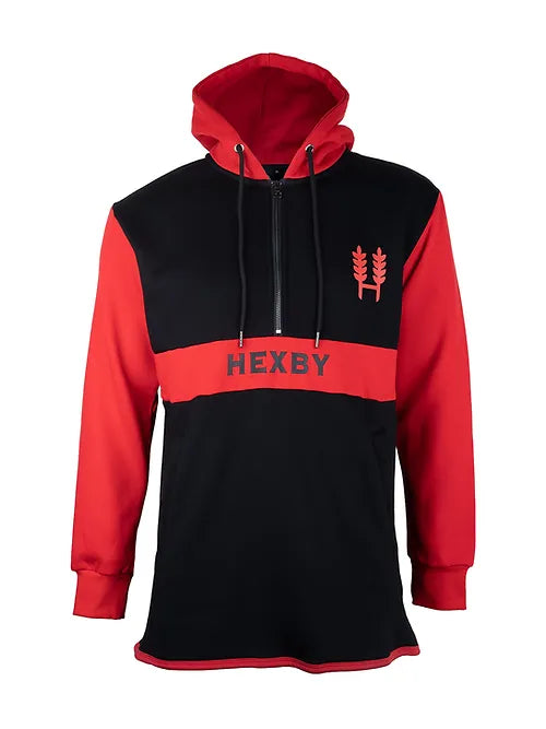 Hexby Mullet Shearing Hoodie - Red/Black