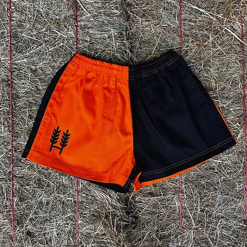 Hexby Orange/Black Harlequin Shorts