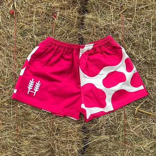 Hexby Pink Holstein Harlequin Shorts