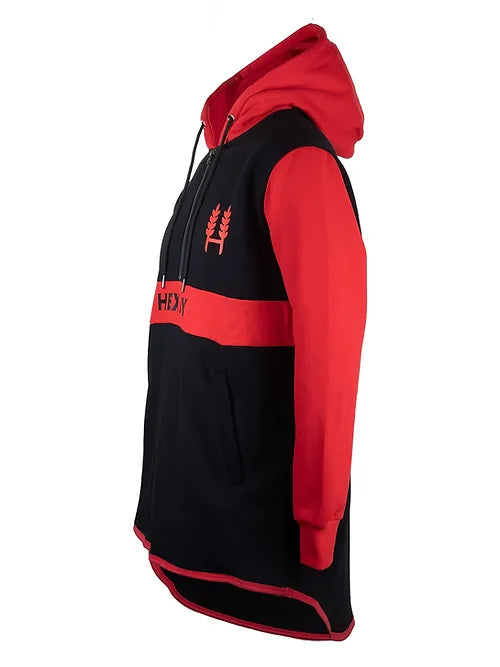 Hexby Mullet Shearing Hoodie - Red/Black