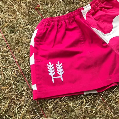 Hexby Pink Holstein Harlequin Shorts