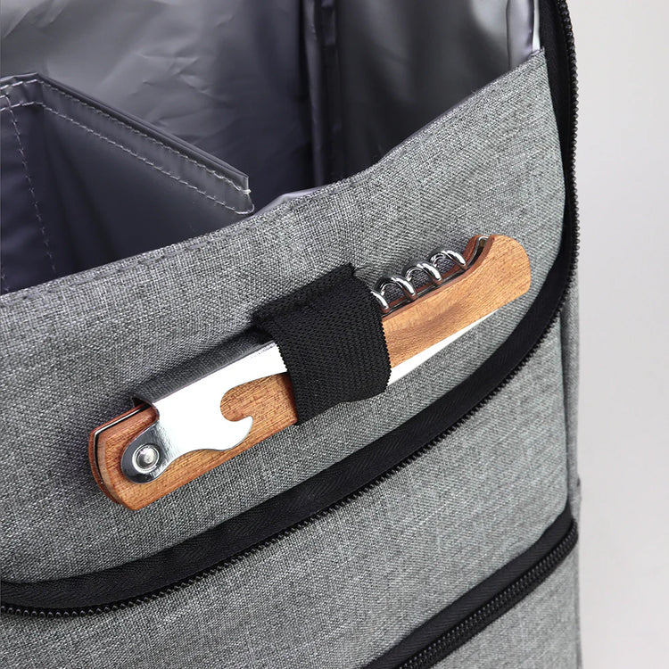 Grey Wine Bottle Cooler Bag