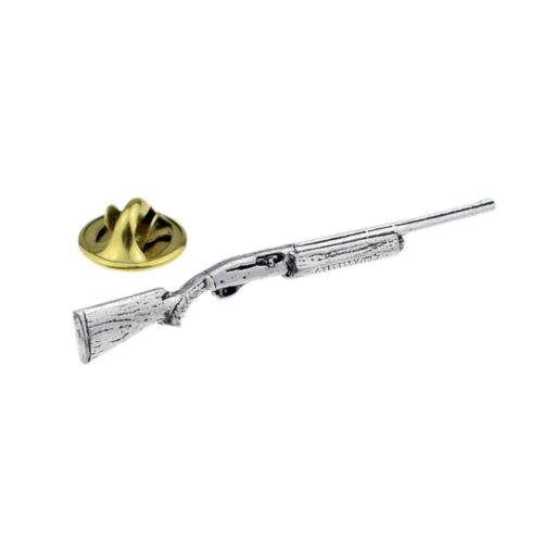 Auto Shotgun Pewter Pin Badge