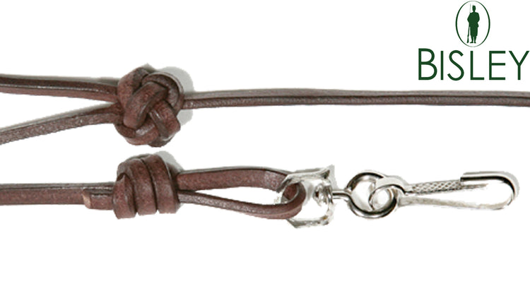 Bootlace Leather Lanyard Dark Tan by Bisley