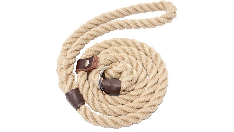 Dog Lead Natural Rope 10mm by Bisley