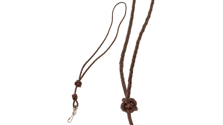 Plaited Leather Lanyard by Bisley