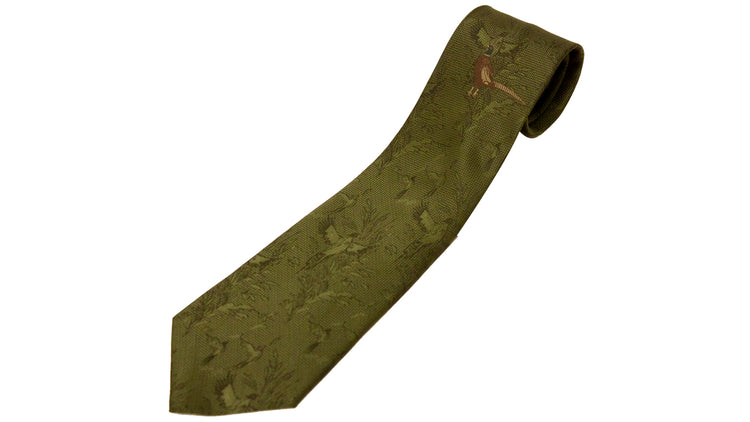 No.2 Tie Single Pheasant Polyester by Bisley