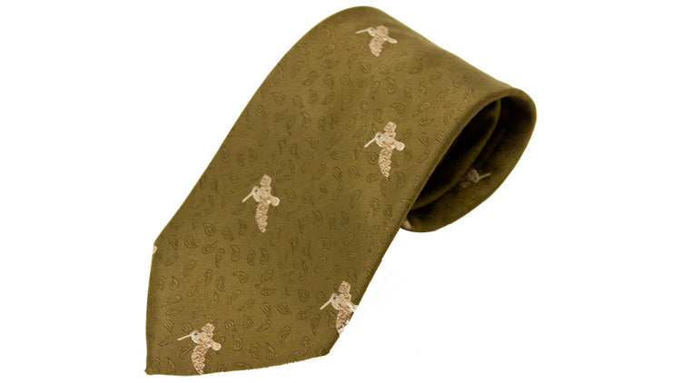 No.6 Tie Woodcock Polyester by Bisley