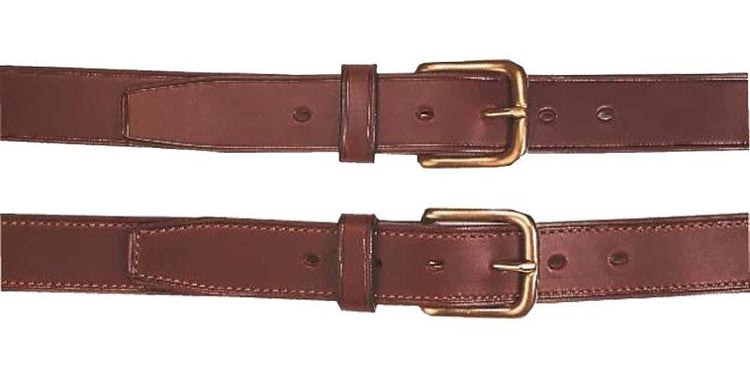 Stitched Leather Belt by Bisley