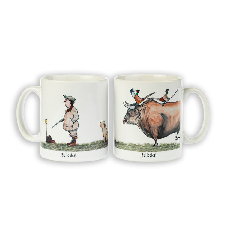 CLEARANCE - Shooting Mug. Bullocks by Bryn Parry