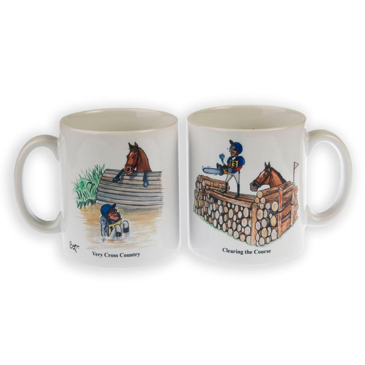 CLEARANCE - Horse Riding Mug. Very Cross Country by Bryn Parry