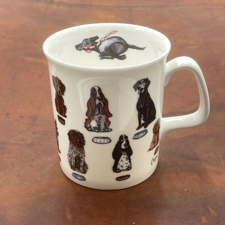 CLEARANCE - Bryn Parry bone china mug - Dogs Dinner