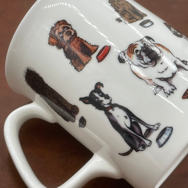 CLEARANCE - Bryn Parry bone china mug - Dogs Dinner