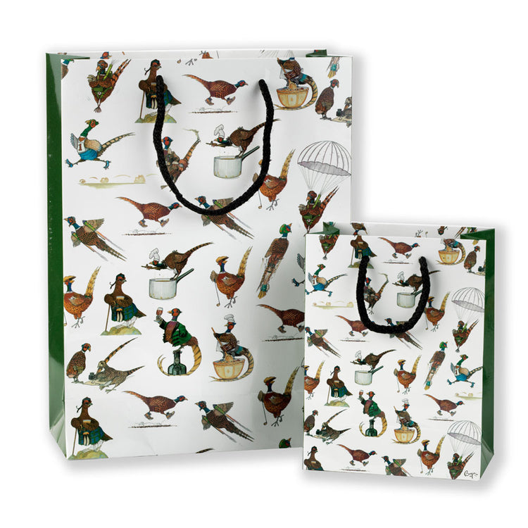 CLEARANCE - PHEASANTS GIFT BAG BY BRYN PARRY.