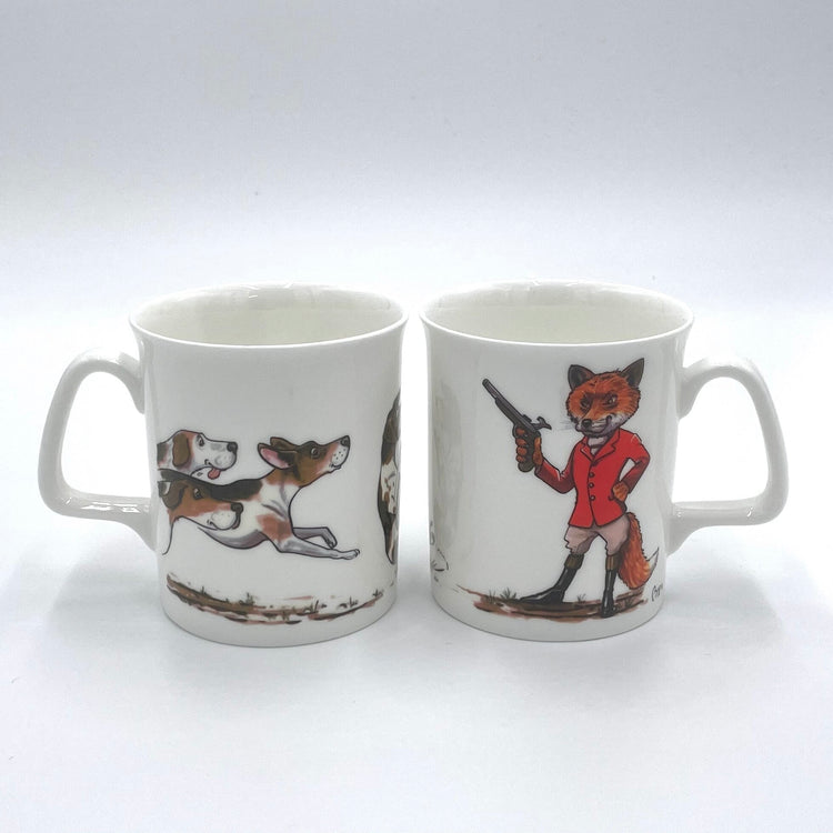 CLEARANCE - Bryn Parry bone china mug - Fox`s Ambush